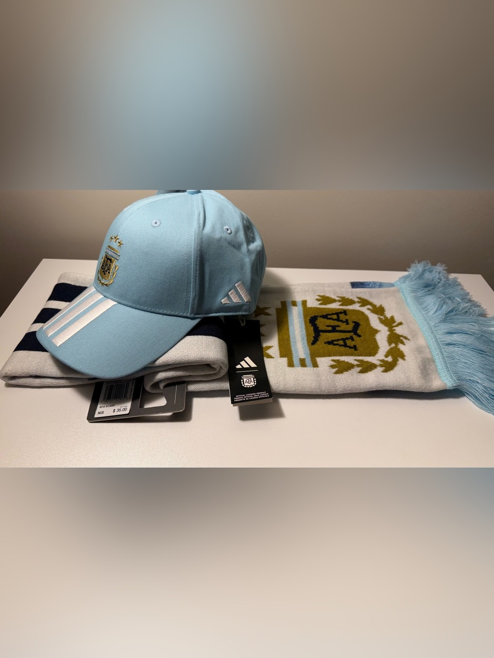 adidas FIFA World Cup 2026 scarf and hat kits Argentina